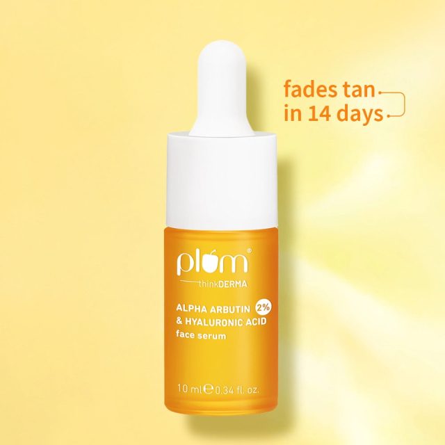 2% Alpha Arbutin & Hyaluronic Acid Tan Fading Face Serum | 10 ml by Plum