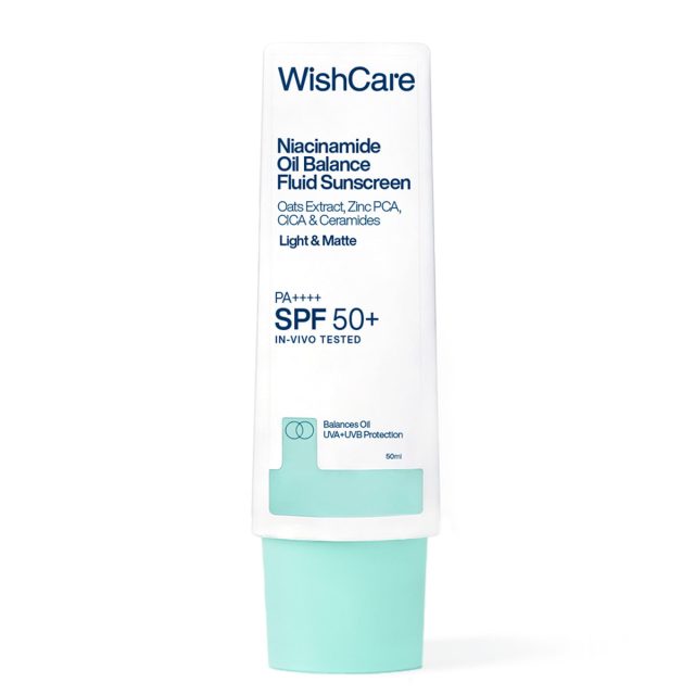 Niacinamide Oil Balance Fluid Sunscreen | SPF50 PA++++ by WishCare