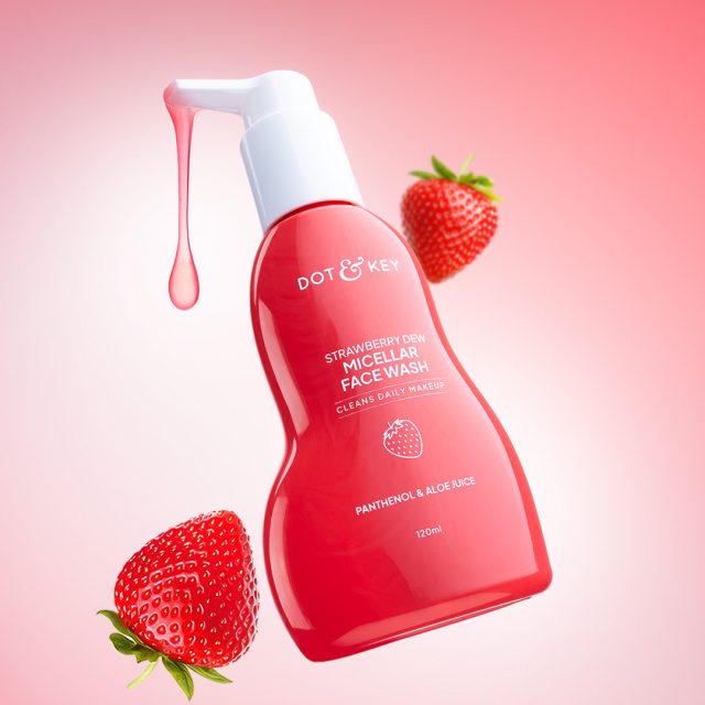 Strawberry Dew Micellar Face Wash by Dot & Key