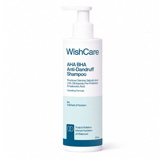 AHA BHA Anti-Dandruff Shampoo by WishCare